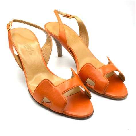 hermes shoes heels|Hermes orange sandals.